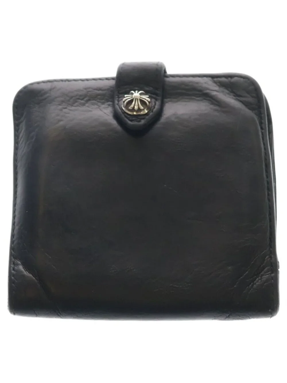 Chrome Hearts SQ Btn Bill Square Button Flap Wallet